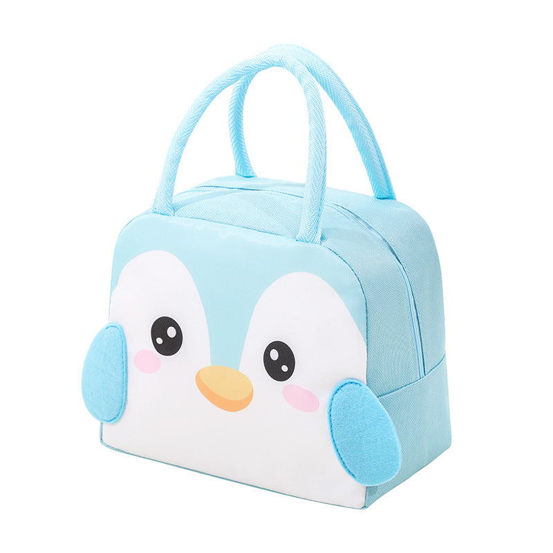 3D Cartoon Lunch Box with Insulated Tote Bag