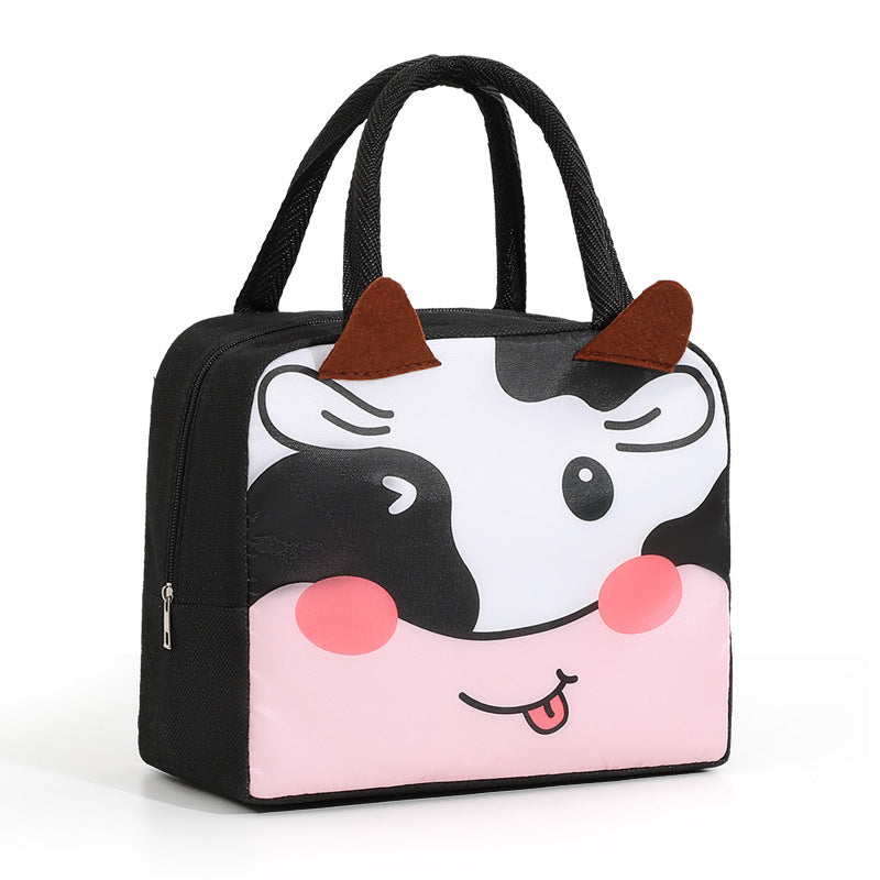3D Cartoon Lunch Box with Insulated Tote Bag