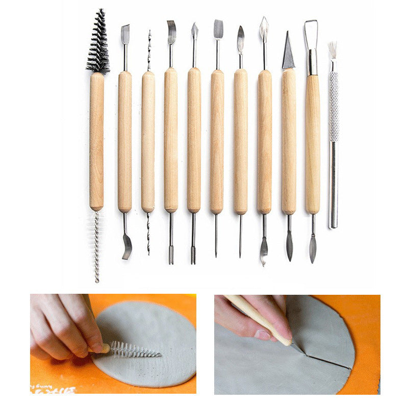40-Piece Clay Sculpture and Ceramic Tool Set