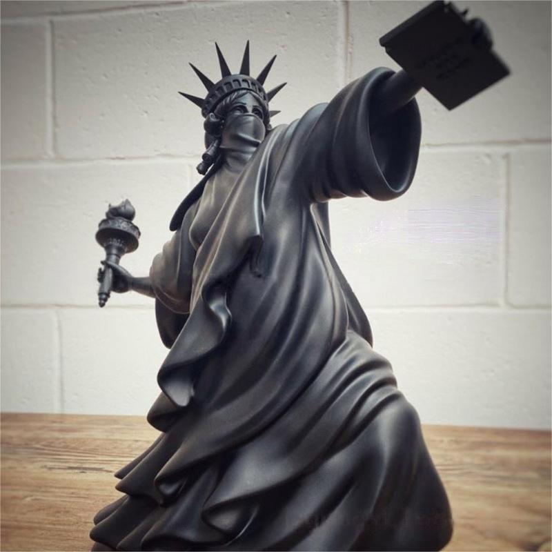 "Statue of Liberty Torch Sculpture Home Decor Piece"