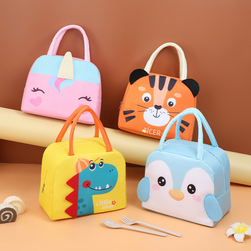 3D Cartoon Lunch Box with Insulated Tote Bag