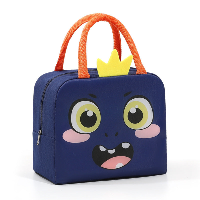 3D Cartoon Lunch Box with Insulated Tote Bag