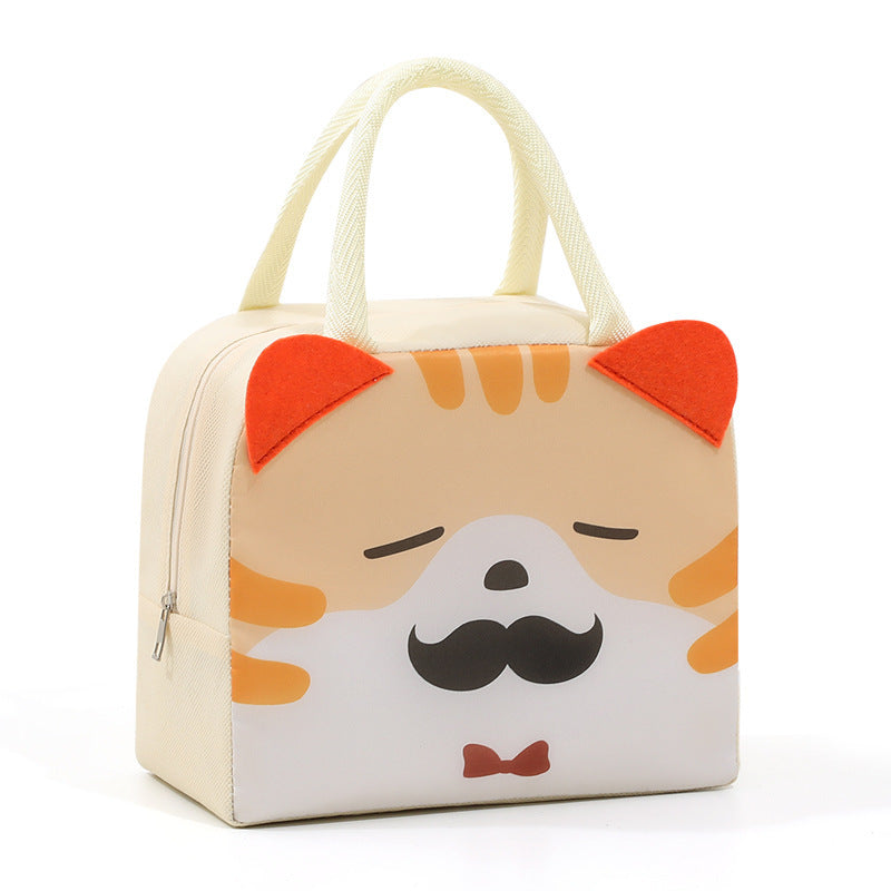 3D Cartoon Lunch Box with Insulated Tote Bag