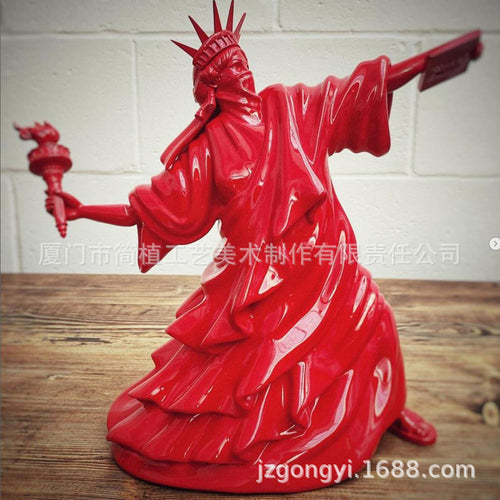 "Statue of Liberty Torch Sculpture Home Decor Piece"